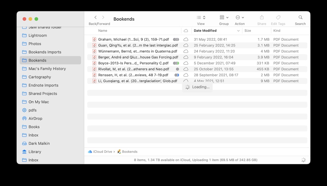 New Mac - Bookends iCloud Folder before restart.jpg