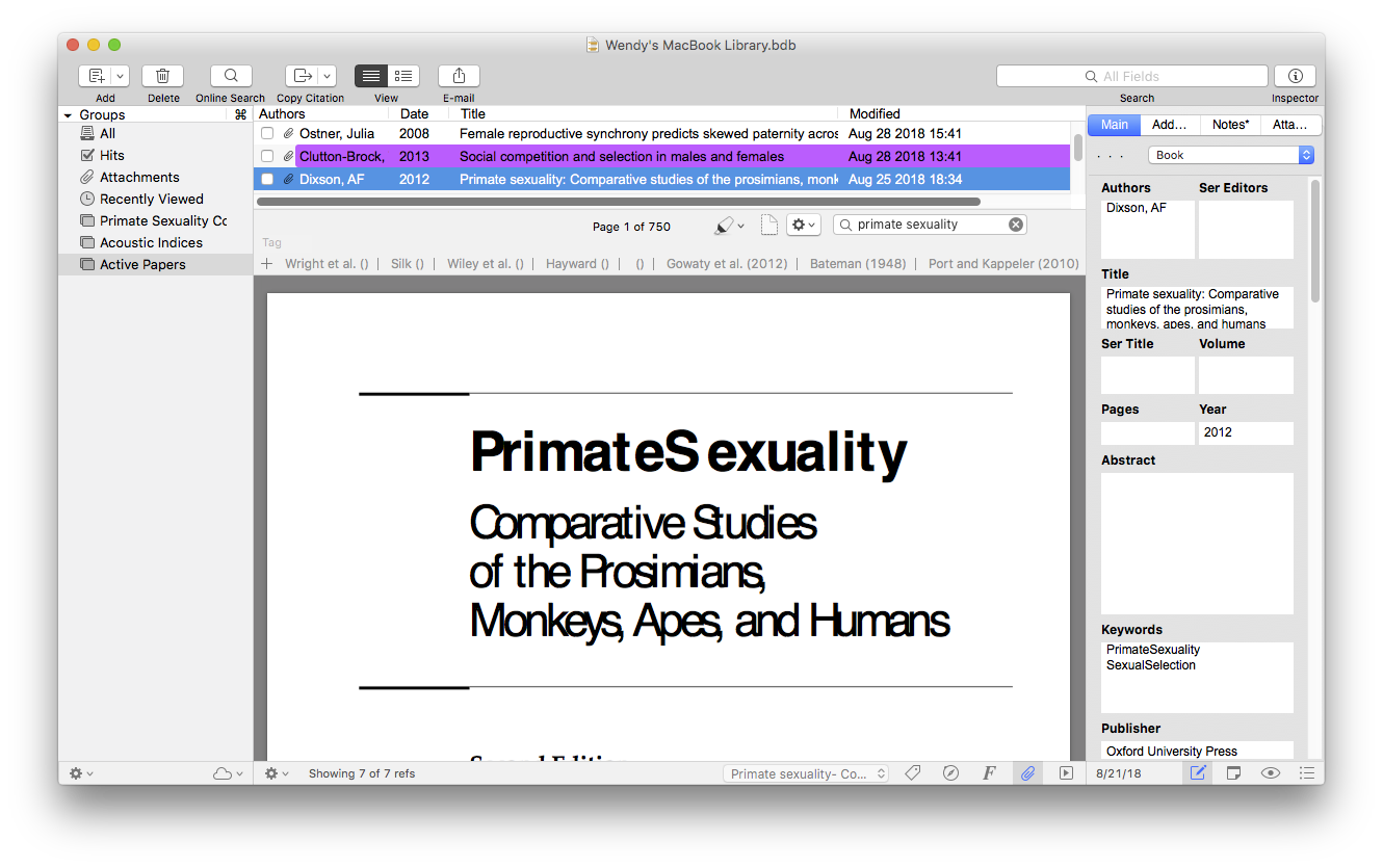 PDF formatting changes - font