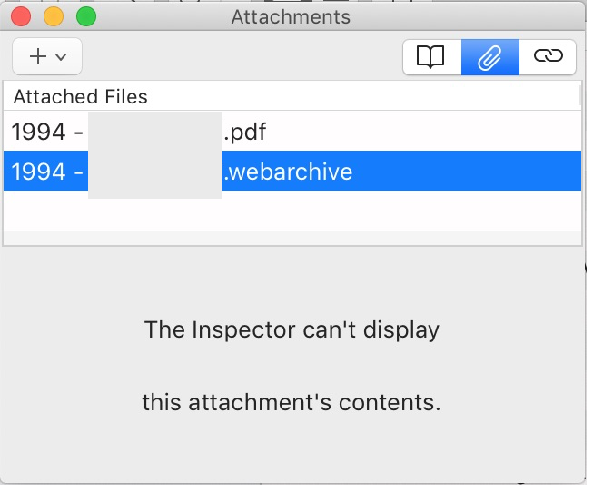 attachment list